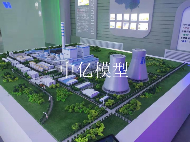 火電廠整體布局沙盤